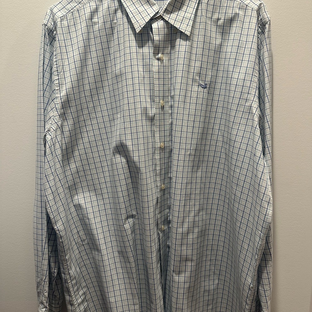 Men's Blue Checkered Shirt
